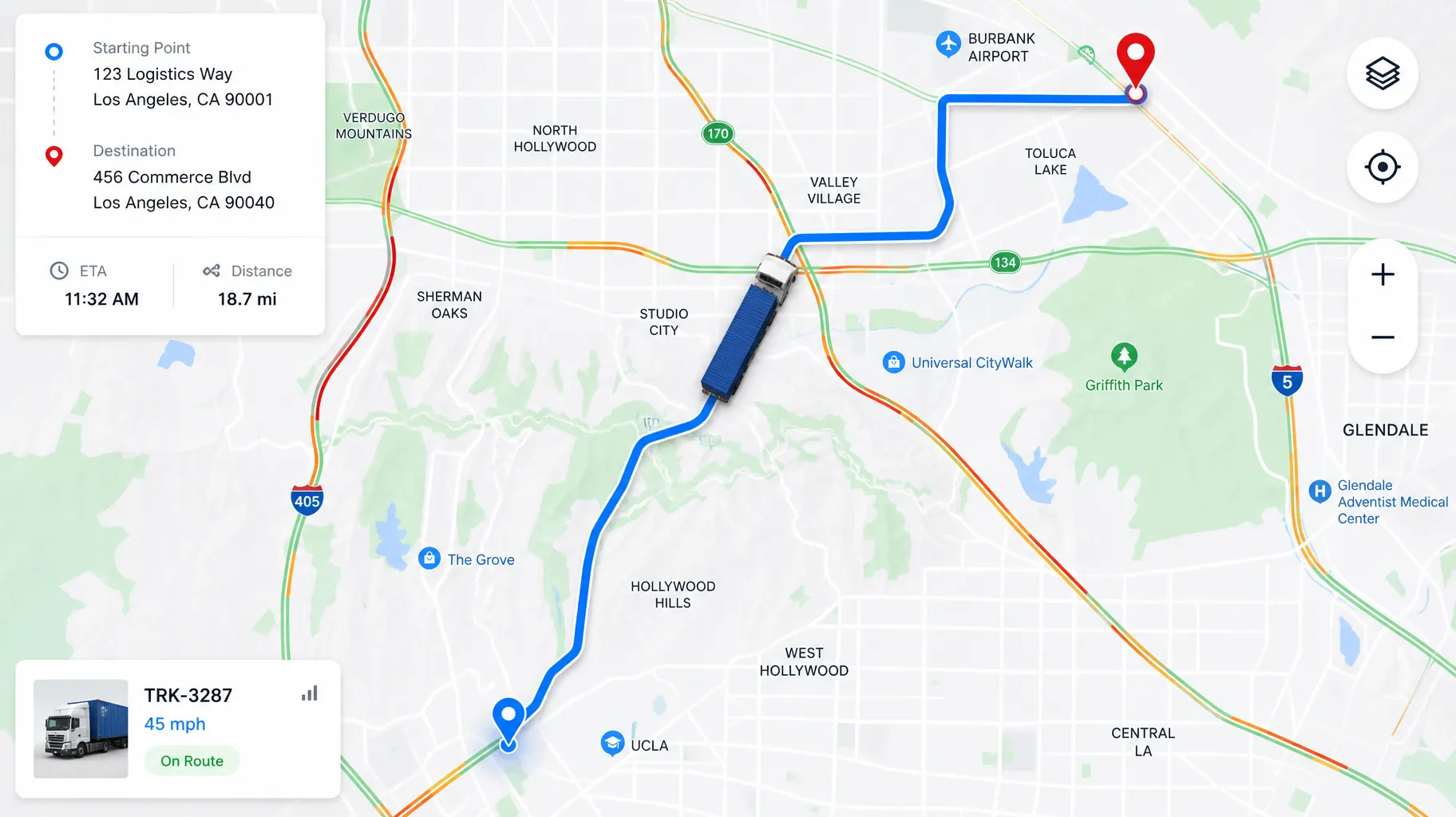 Monitoreo y rastreo GPS en tiempo real del transporte de contenedores Alkeex