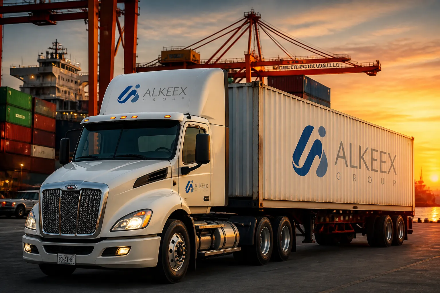Transporte de portacontenedores Alkeex — carga contenerizada FCL y LCL desde y hacia los puertos de México